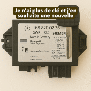Perte totale de clés – Mercedes Sprinter W905 / W638 / Classe A W168