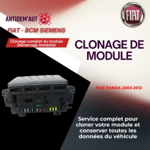 Clonage BCM Siemens – Véhicules Fiat