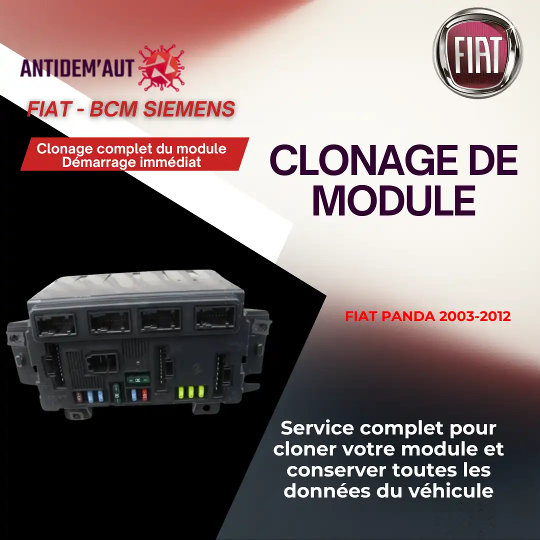 Clonage BCM Siemens – Véhicules Fiat