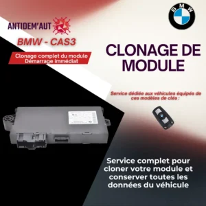 Clonage de boîtier CAS3 BMW / MINI – Sauvegarde & duplication de données