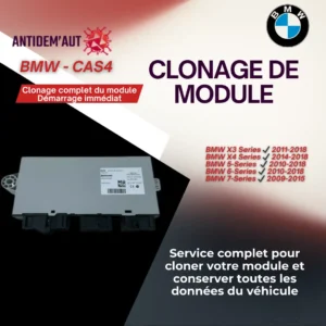 Clonage de boîtier CAS4 BMW – Transfert complet de données