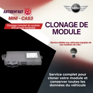 Clonage de boîtier CAS3 BMW / MINI