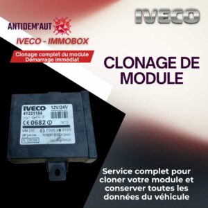 Transfert de données immobox IVECO – Service uniquement (boîtiers fournis par le client)