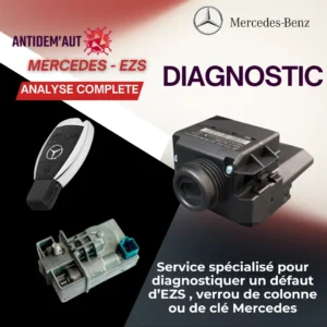 Test Diagnostic – EZS / ELV / Compteur – Mercedes (système antidémarrage)