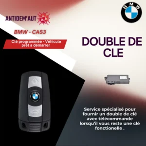 double clé de voiture - CAS3 - BMW