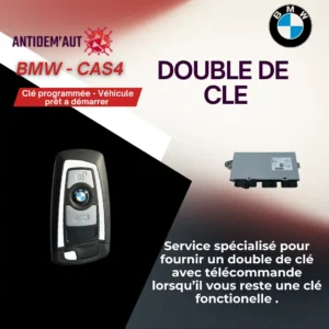 double clé de voiture - CAS4 - BMW