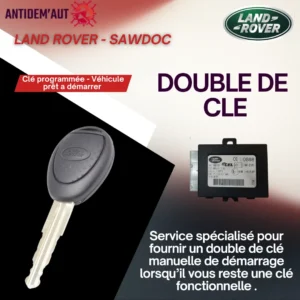 double clé de voiture - SAWDOC - Land Rover