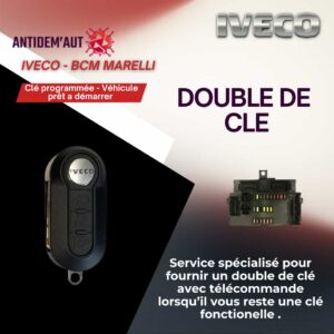 double clé de voiture - Iveco