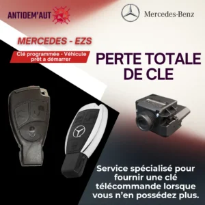 Perte totale de clé – Mercedes système EZS
