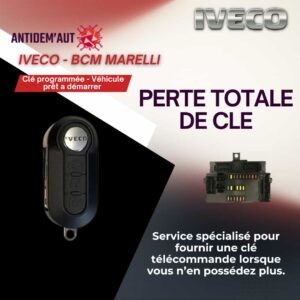 Reproduction de clé IVECO – Perte totale avec télécommande (clé prête à démarrer)