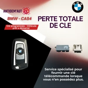 Perte totale de clé – BMW avec système CAS4