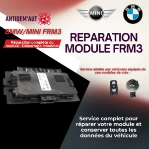 Réparation boîtier FRM – BMW / MINI (problème d’éclairage, vitres, etc.)