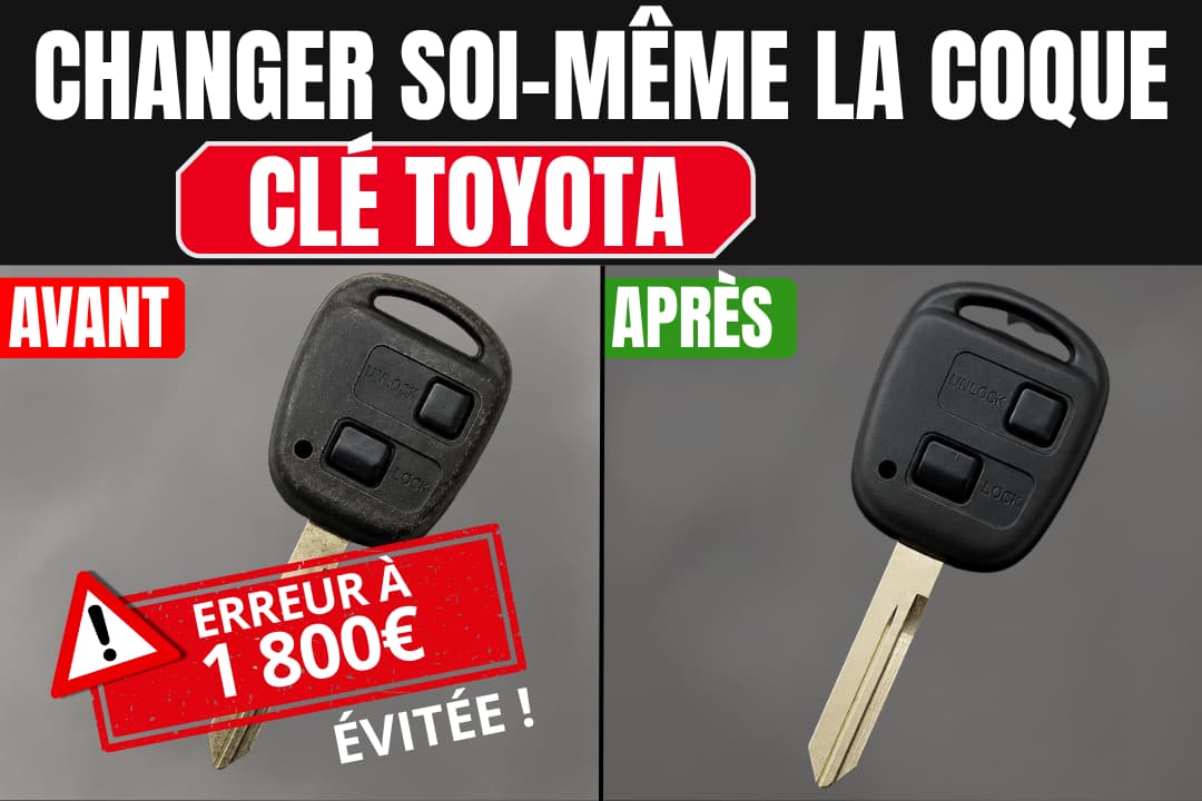 Changer soi-même la coque d&rsquo;une clé Toyota : une erreur à 1800 € évitée grâce à notre expertise