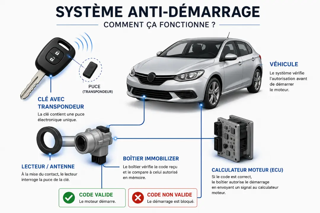Comprendre un système anti-démarrage