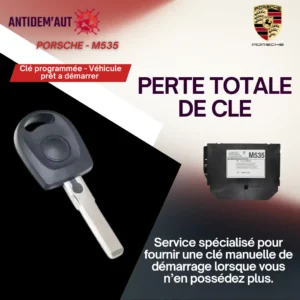 🔑 Perte totale de clé – Porsche (boîtier M535)