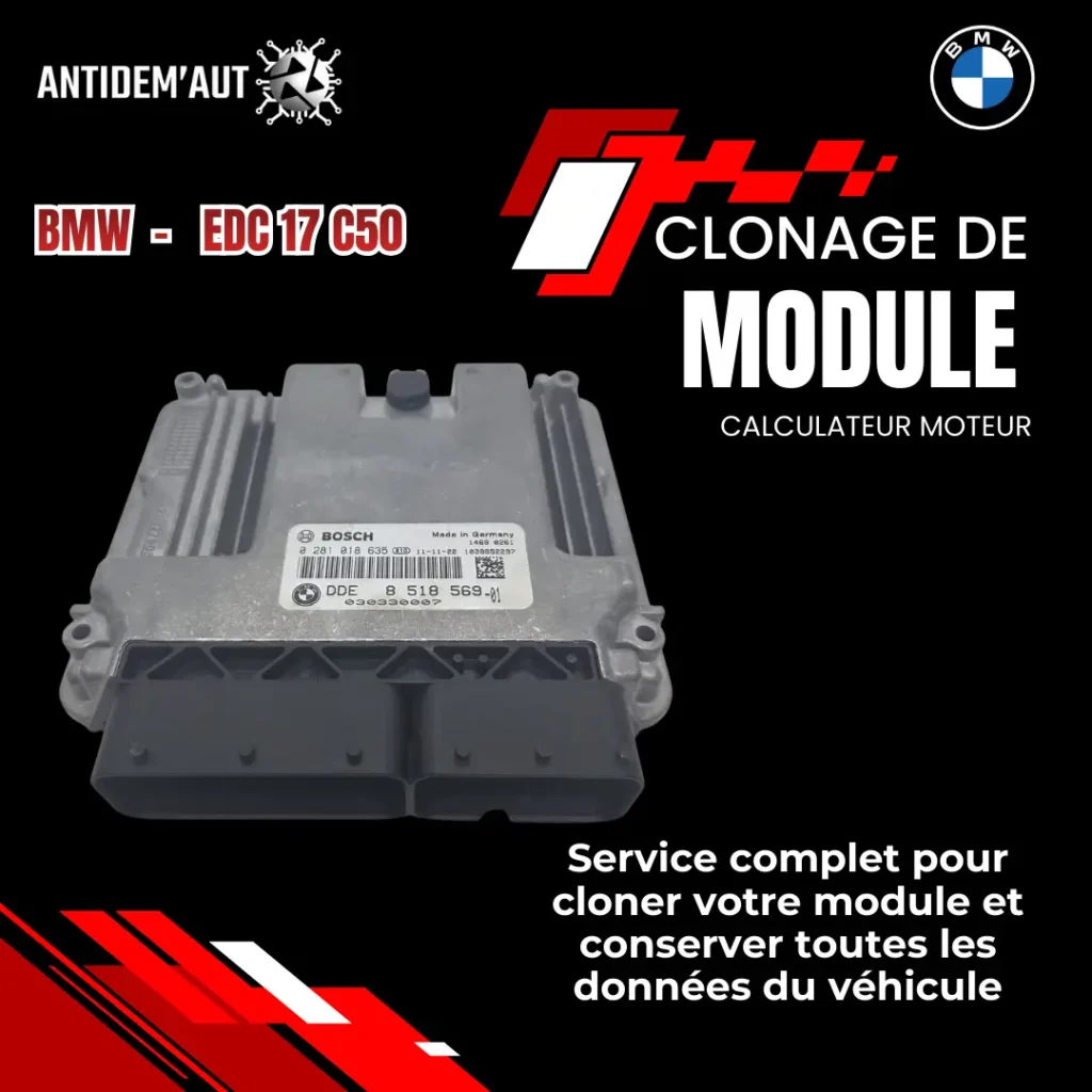 Clonage de calculateur moteur BMW EDC17C50
