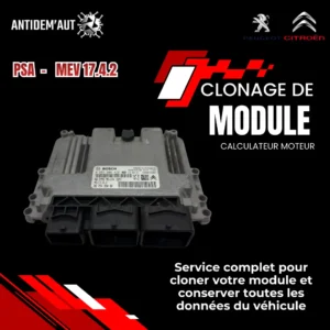 Réaliser un clonage de boîtier de voiture – Calculateur moteur MEV17.4.2 PSA