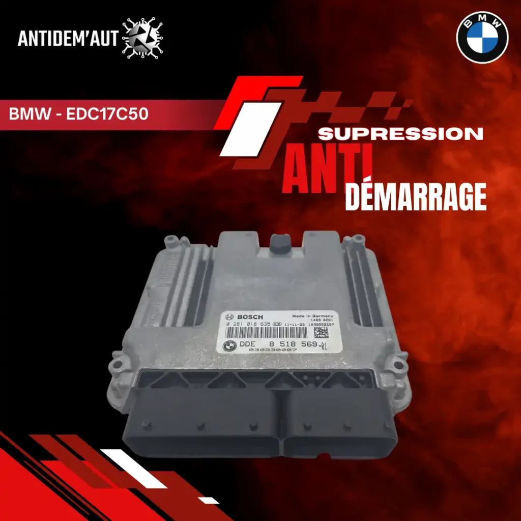 Suppression d’antidémarrage BMW EDC17C50