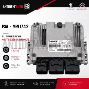 Suppression d’antidémarrage MEV17.4.2 – PSA