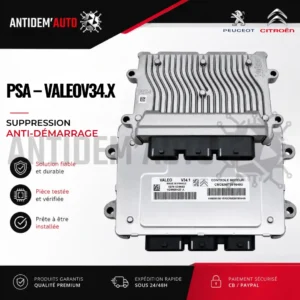 Suppression d’antidémarrage PSA – Valeo V34